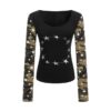Street Style Camouflage Star Long Sleeve